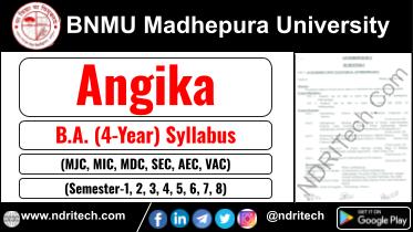 BNMU BA Angika New Syllabus Sem- 1 2 3 4 5 6 7 8