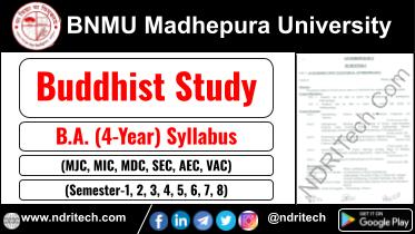 BNMU BA Buddhist Study New Syllabus Sem- 1 2 3 4 5 6 7 8