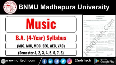 BNMU BA Music New Syllabus Sem- 1 2 3 4 5 6 7 8