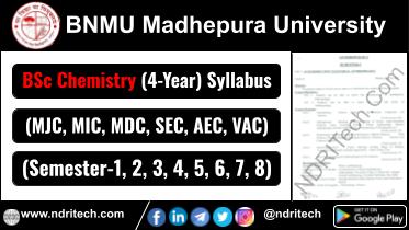 BNMU BSc Chemistry New Syllabus Sem- 1 2 3 4 5 6 7 8