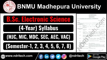 BNMU BSc Electronic Science New Syllabus Sem- 1 2 3 4 5 6 7 8