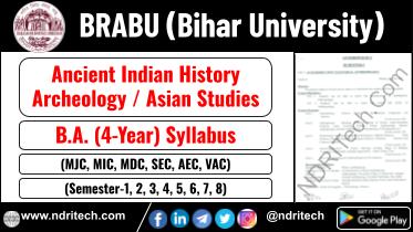 BRABU BA AIHC Archeology Asian Studies New Syllabus Sem- 1 2 3 4 5 6 7 8