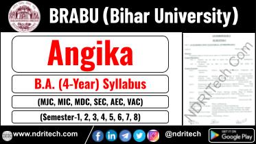 BRABU BA Angika New Syllabus Sem- 1 2 3 4 5 6 7 8