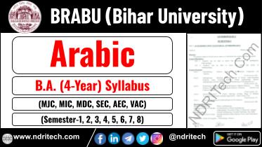 BRABU BA Arabic New Syllabus Sem- 1 2 3 4 5 6 7 8