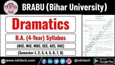 BRABU BA Dramatics New Syllabus Sem- 1 2 3 4 5 6 7 8