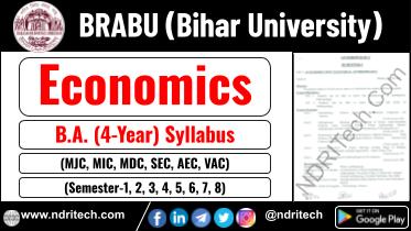 BRABU BA Economics New Syllabus Sem- 1 2 3 4 5 6 7 8
