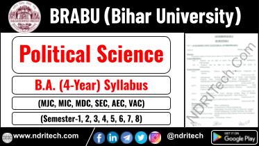 BRABU BA Political Science New Syllabus Sem- 1 2 3 4 5 6 7 8