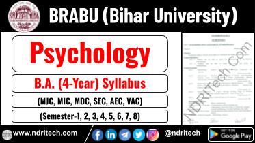 BRABU BA Psychology New Syllabus Sem- 1 2 3 4 5 6 7 8