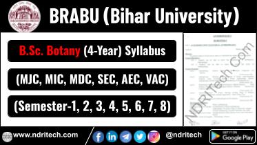 BRABU BSc Botany New Syllabus Sem-1 2 3 4 5 6 7 8