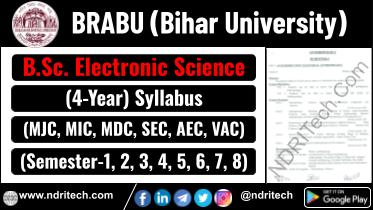 BRABU BSc Electronic Science New Syllabus Sem- 1 2 3 4 5 6 7 8