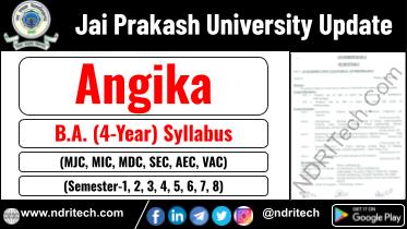 JP University BA Angika New Syllabus Sem- 1 2 3 4 5 6 7 8