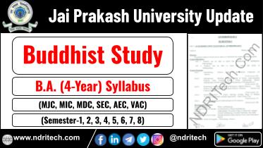 JP University BA Buddhist Study New Syllabus Sem- 1 2 3 4 5 6 7 8