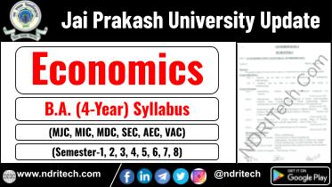 JP University BA Economics New Syllabus Sem- 1 2 3 4 5 6 7 8