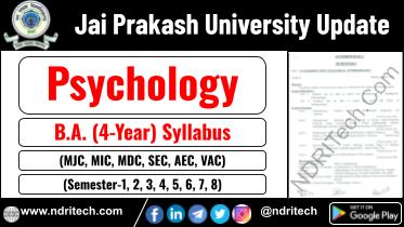 JP University BA Psychology New Syllabus Sem- 1 2 3 4 5 6 7 8