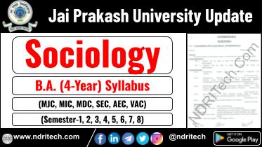 JP University BA Sociology New Syllabus Sem- 1 2 3 4 5 6 7 8