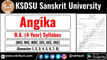 KSDSU BA Angika New Syllabus Sem- 1 2 3 4 5 6 7 8
