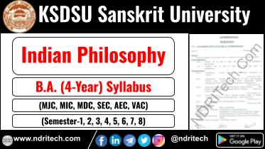 KSDSU BA Indian Philosophy New Syllabus Sem- 1 2 3 4 5 6 7 8