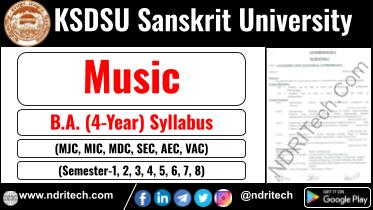 KSDSU BA Music New Syllabus Sem- 1 2 3 4 5 6 7 8