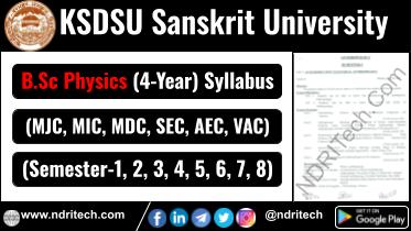 KSDSU BSc Physics New Syllabus Sem- 1 2 3 4 5 6 7 8