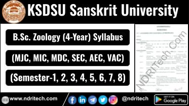 KSDSU BSc Zoology New Syllabus Sem-1 2 3 4 5 6 7 8