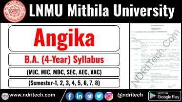 LNMU BA Angika New Syllabus Sem- 1 2 3 4 5 6 7 8