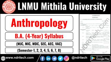 LNMU BA Anthropology New Syllabus Sem- 1 2 3 4 5 6 7 8