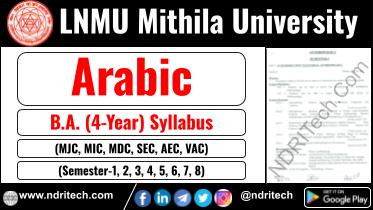 LNMU BA Arabic New Syllabus Sem- 1 2 3 4 5 6 7 8