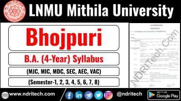 LNMU BA Bhojpuri New Syllabus Sem- 1 2 3 4 5 6 7 8
