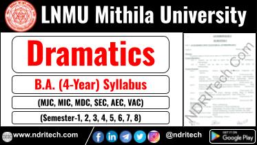 LNMU BA Dramatics New Syllabus Sem- 1 2 3 4 5 6 7 8