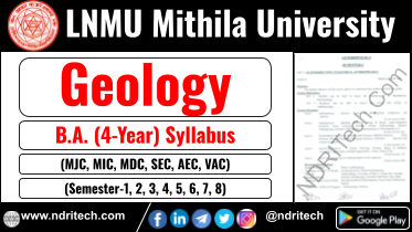LNMU BA Geology New Syllabus Sem- 1 2 3 4 5 6 7 8