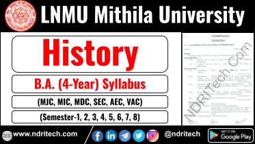 LNMU BA History New Syllabus Sem- 1 2 3 4 5 6 7 8