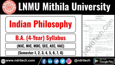 LNMU BA Indian Philosophy New Syllabus Sem- 1 2 3 4 5 6 7 8