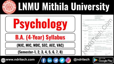 LNMU BA Psychology New Syllabus Sem- 1 2 3 4 5 6 7 8