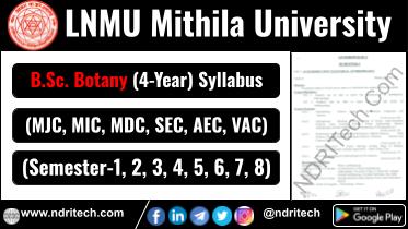 LNMU BSc Botany New Syllabus Sem-1 2 3 4 5 6 7 8
