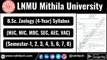 LNMU BSc Zoology New Syllabus Sem-1 2 3 4 5 6 7 8
