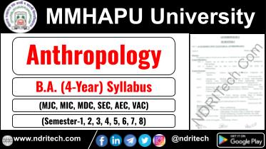 MMHAPU BA Anthropology New Syllabus Sem- 1 2 3 4 5 6 7 8