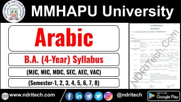 MMHAPU BA Arabic New Syllabus Sem- 1 2 3 4 5 6 7 8