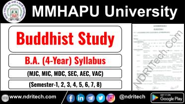 MMHAPU BA Buddhist Study New Syllabus Sem- 1 2 3 4 5 6 7 8