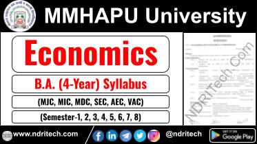 MMHAPU BA Economics New Syllabus Sem- 1 2 3 4 5 6 7 8