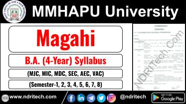MMHAPU BA Magahi New Syllabus Sem- 1 2 3 4 5 6 7 8