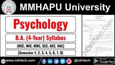 MMHAPU BA Psychology New Syllabus Sem- 1 2 3 4 5 6 7 8