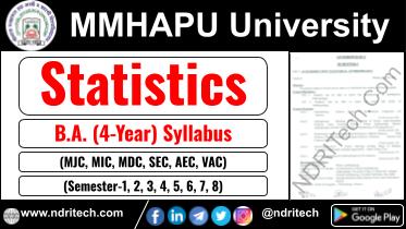 MMHAPU BA Statistics New Syllabus Sem- 1 2 3 4 5 6 7 8