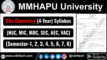 MMHAPU BSc Chemistry New Syllabus Sem- 1 2 3 4 5 6 7 8