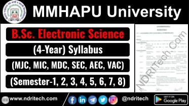 MMHAPU BSc Electronic Science New Syllabus Sem- 1 2 3 4 5 6 7 8