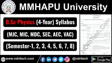 MMHAPU BSc Physics New Syllabus Sem- 1 2 3 4 5 6 7 8