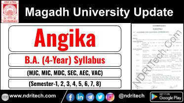 Magadh University BA Angika New Syllabus Sem- 1 2 3 4 5 6 7 8