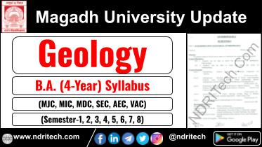 Magadh University BA Geology New Syllabus Sem- 1 2 3 4 5 6 7 8