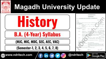 Magadh University BA History New Syllabus Sem- 1 2 3 4 5 6 7 8
