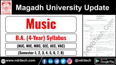 Magadh University BA Music New Syllabus Sem- 1 2 3 4 5 6 7 8