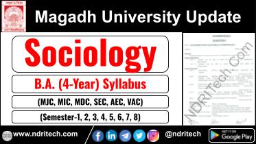 Magadh University BA Sociology New Syllabus Sem- 1 2 3 4 5 6 7 8